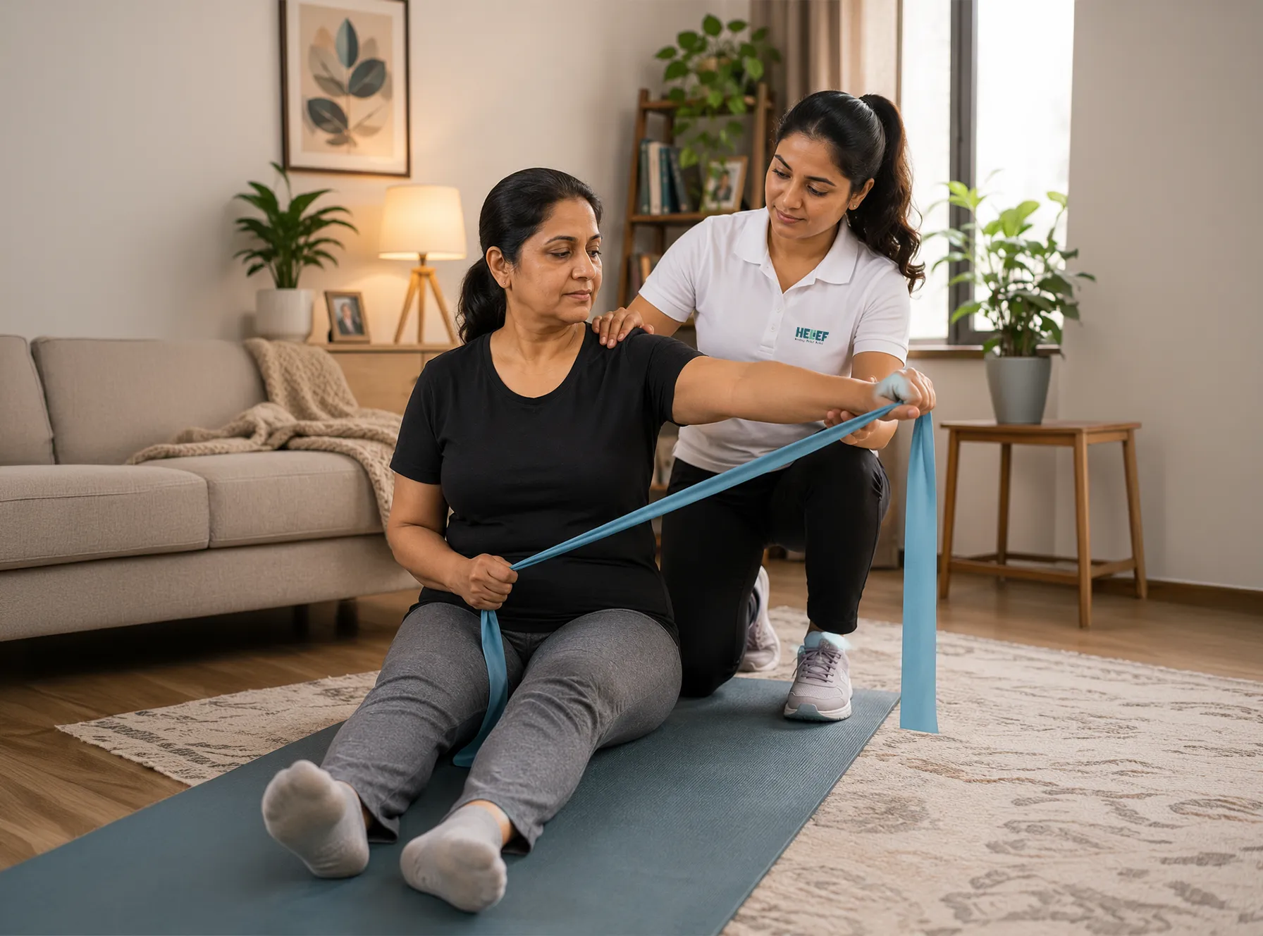 Helief physiotherapist providing chronic pain rehabilitation in Bangalore